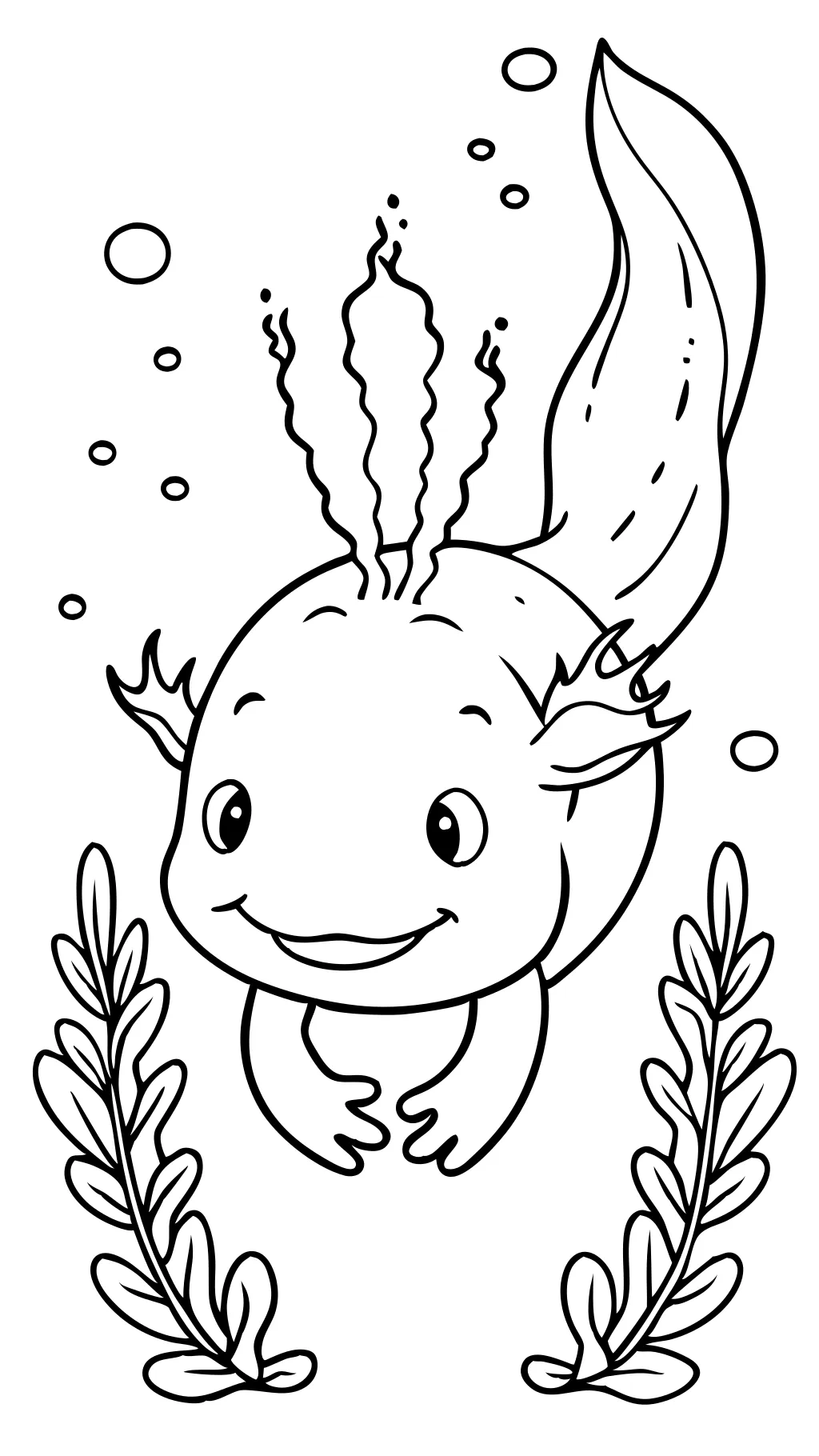 axolotl coloring pages free